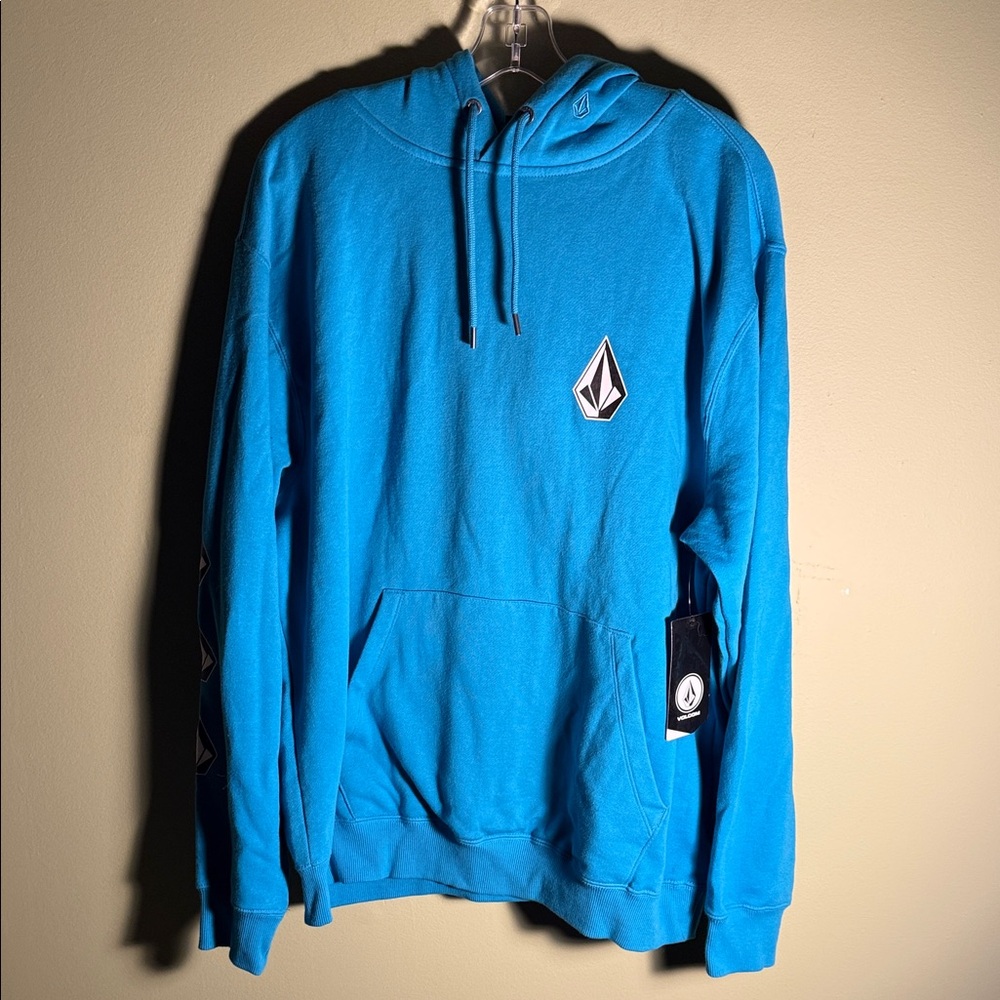 Volcom Turquoise Pullover Hoodie L